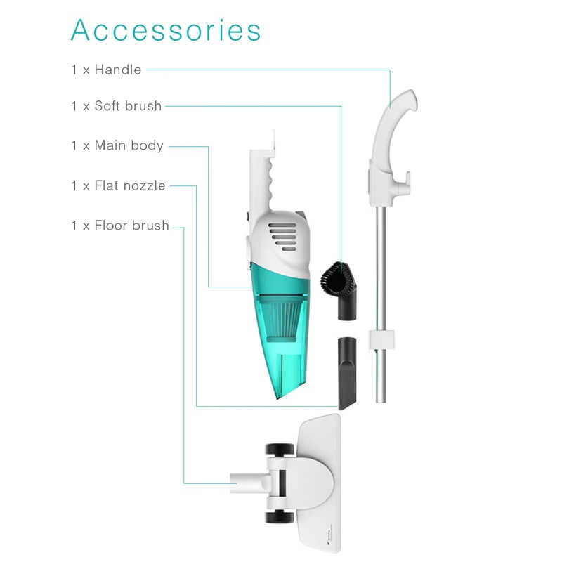 بررسی مشخصات و قیمت جاروبرقی دستی شیائومی مدل Deerma DX115C