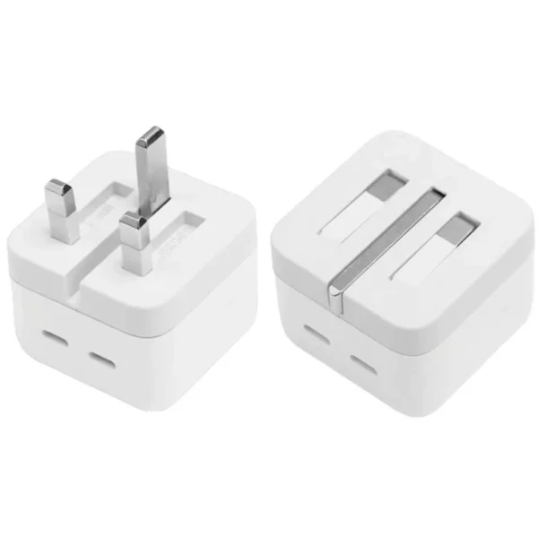 آداپتور برق دو پورت تایپ سی 35 وات مدل Dual USB-C Port Compact Power Adapter 35W