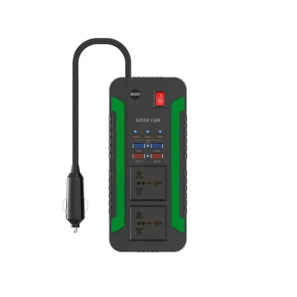 اینورتر و مبدل برق فندکی گرین لاین مدل Green Lion Spark 300 Power Inverter