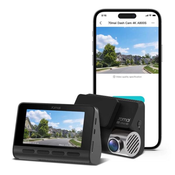 دوربین ثبت وقایع خودرو سونتی مدل 70mai Dash Cam 4K A800S