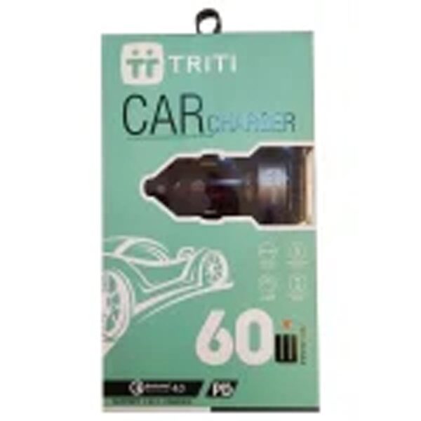 شارژر فندکی 60 وات مدل CAR Charger 60W TRITI WKN-736