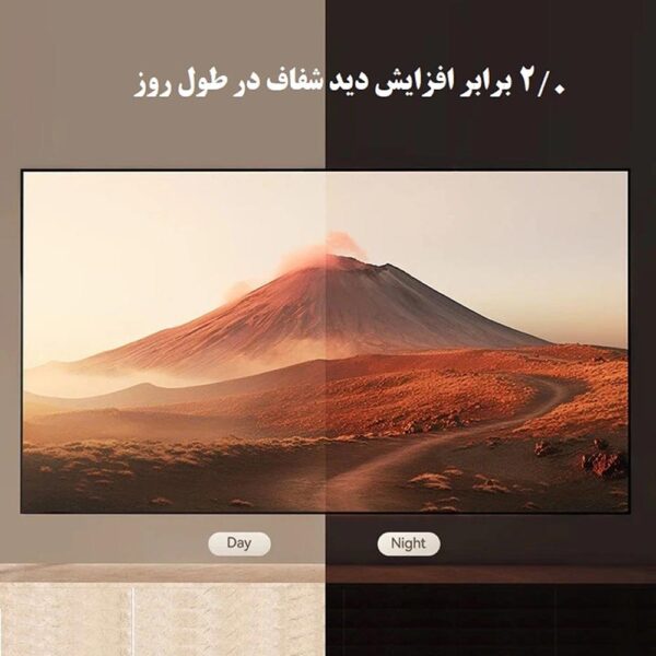 پرده ضدنور ویدئو پروژکتور ونبو 75 اینچ M مدل Wanbo Fresnel Light Rejecting Screen WBAA05 (M)(75 Inch)