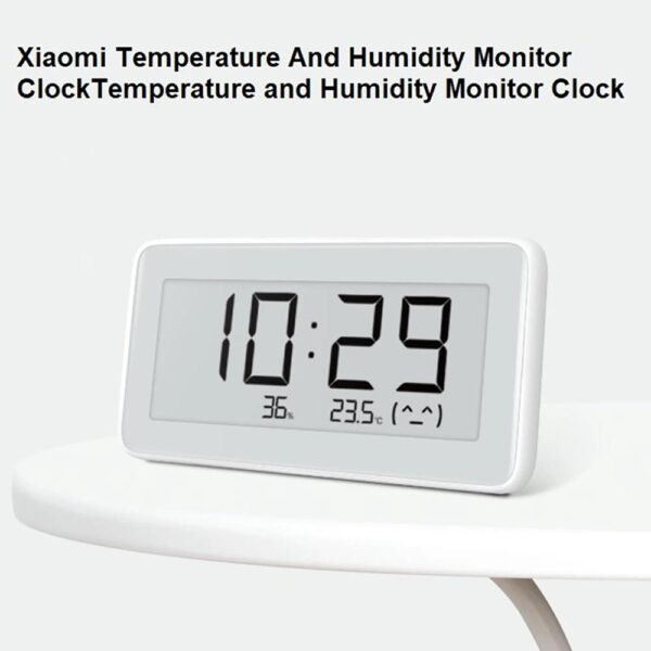 ساعت و دماسنج و رطوبت سنج بلوتوثی شیائومی مدل Xiaomi Mijia Electronic Temperature And HygroMeter PRO LYWSD02MMC