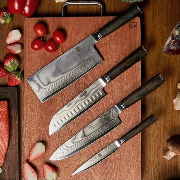 ست 4 تیکه چاقوی آشپزخانه هوهو (HuoHou Knife Set (HU0297